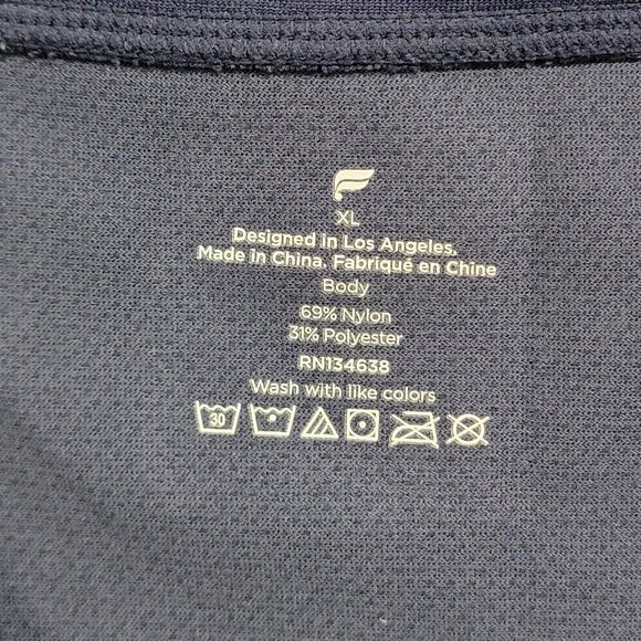 Fabletics Tank Top Mens Size XL Blue Training Day‎ Sleeveless Athletic Shirt - Picture 2 of 7